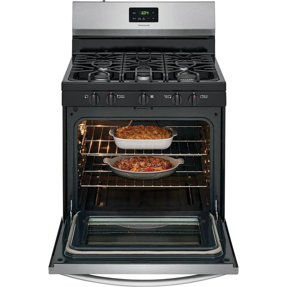 30 in. 5 Burner Freestanding Gas Range in Stainless Steel FCRG3052AS