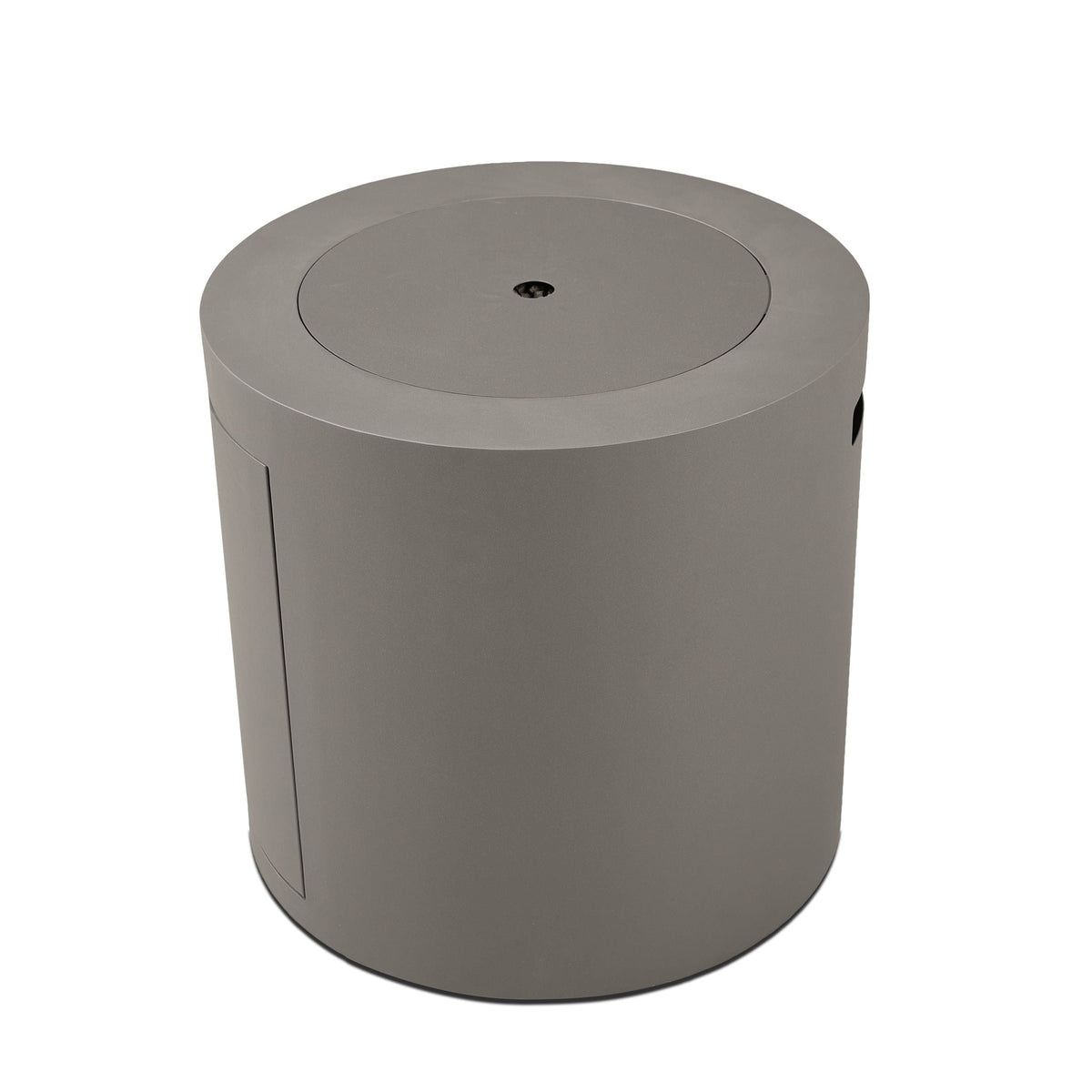 Aegean Steel Propane Fire Pit Hidden Tank in Mist Gray, 24-in