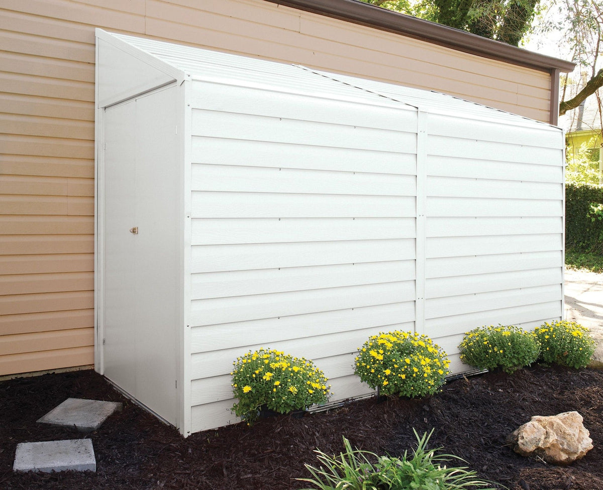 Yardsaver Electro Galvanized Steel Storage Shed, 4-ft x 10-ft