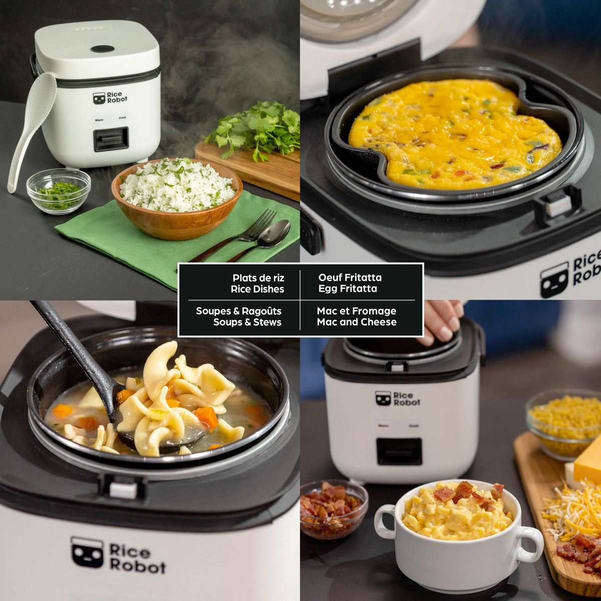 Ceramic Nonstick Rice Cooker, White, 1-qt