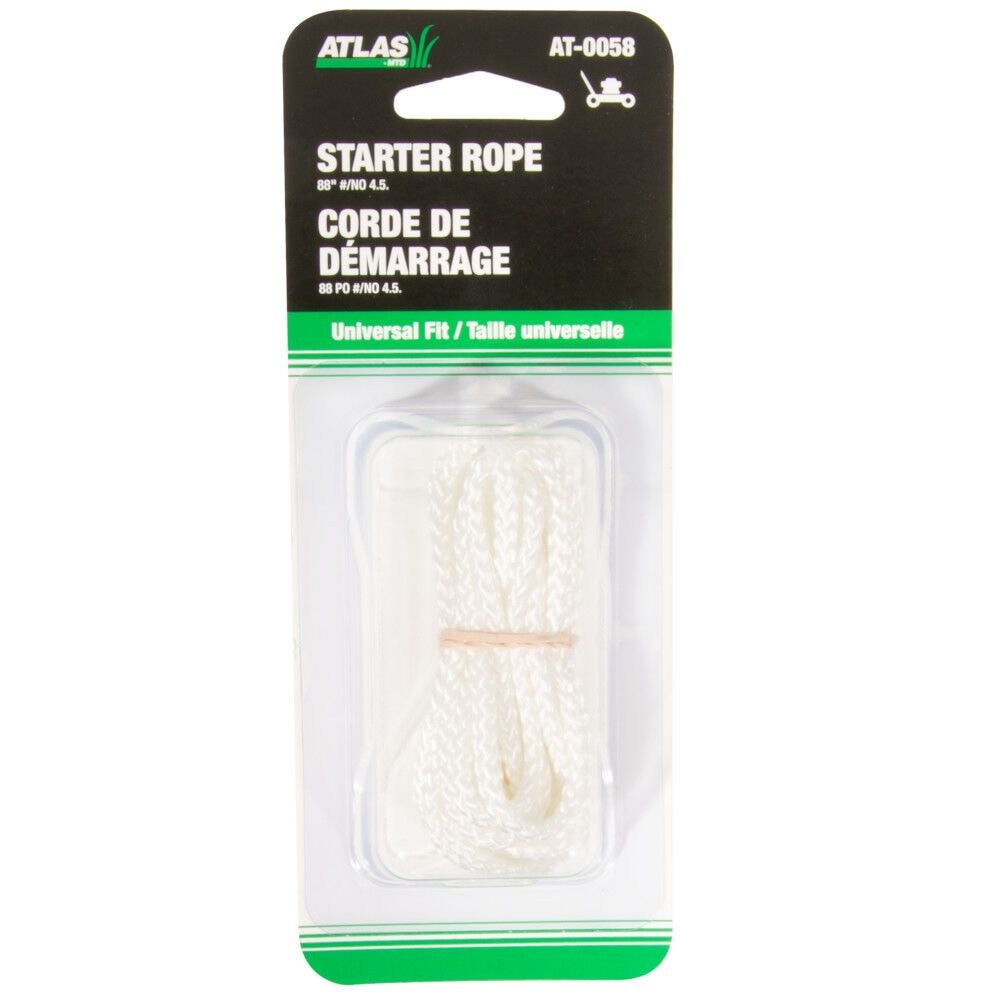 Lawn Mower Replacement Starter Cord/Rope, Nylon, 88-in x 1/8-in