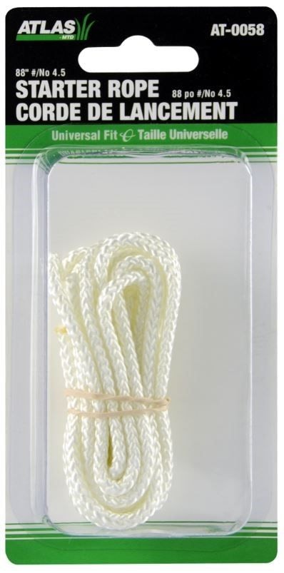 Lawn Mower Replacement Starter Cord/Rope, Nylon, 88-in x 1/8-in