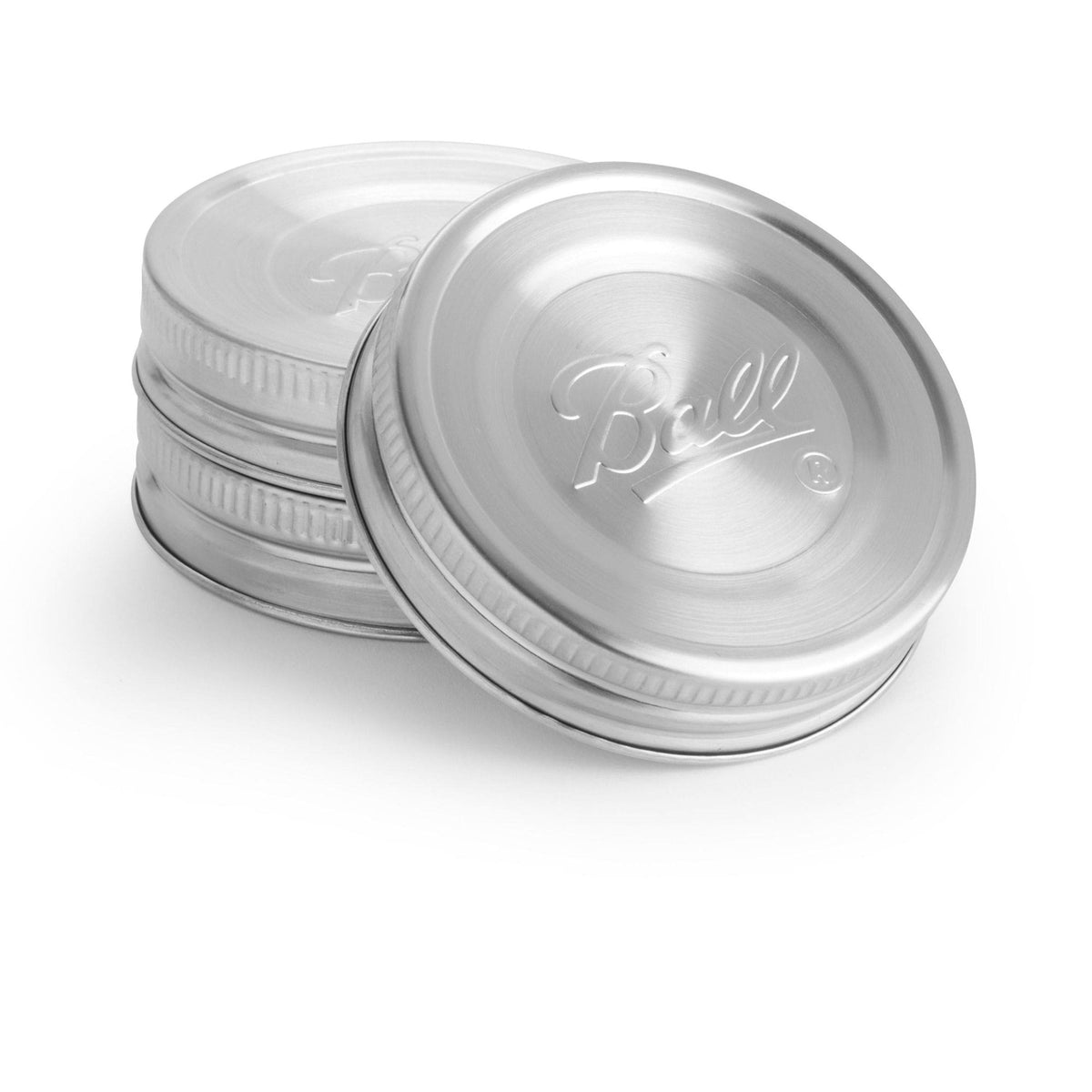 Regular Mouth Stainless Steed Lids, Rust-Resistant, 3-pk