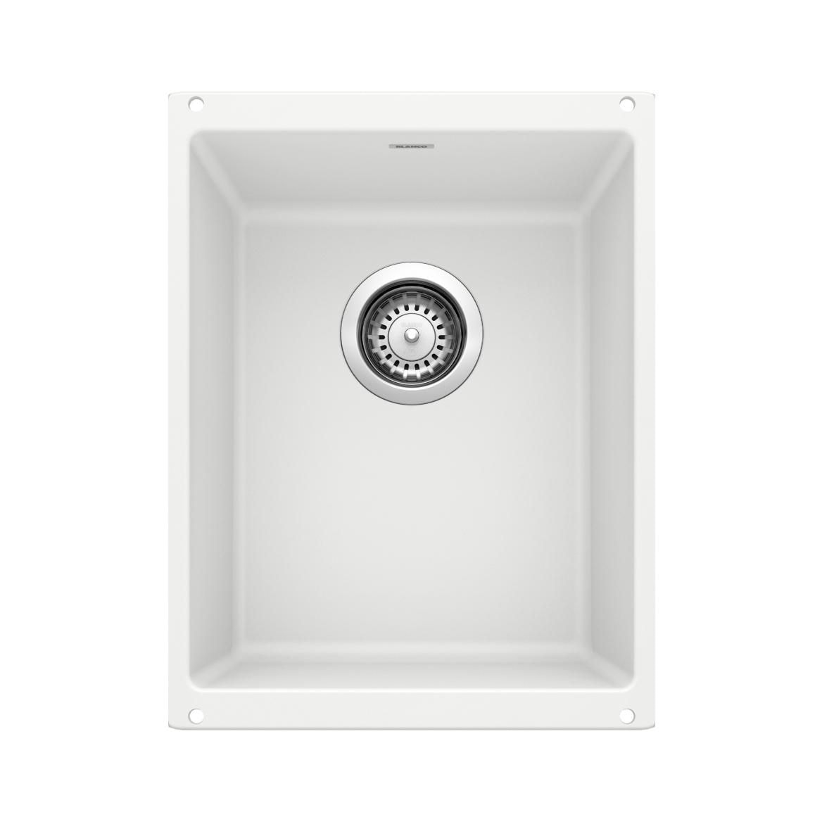 Precis 13-in Undermount Bar Sink, White