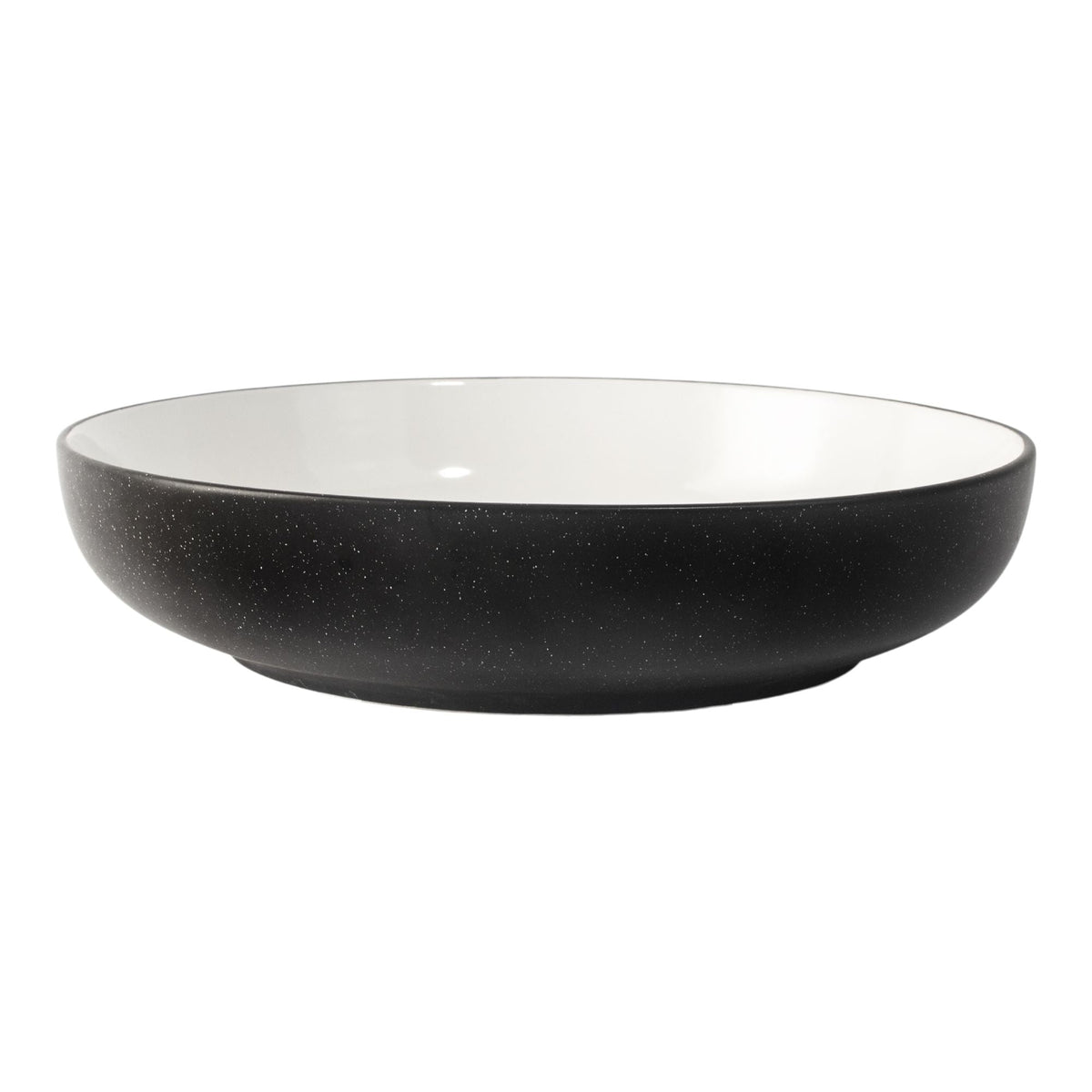 Catalone Stoneware 2-Tone Serving Bowl, Black/White
