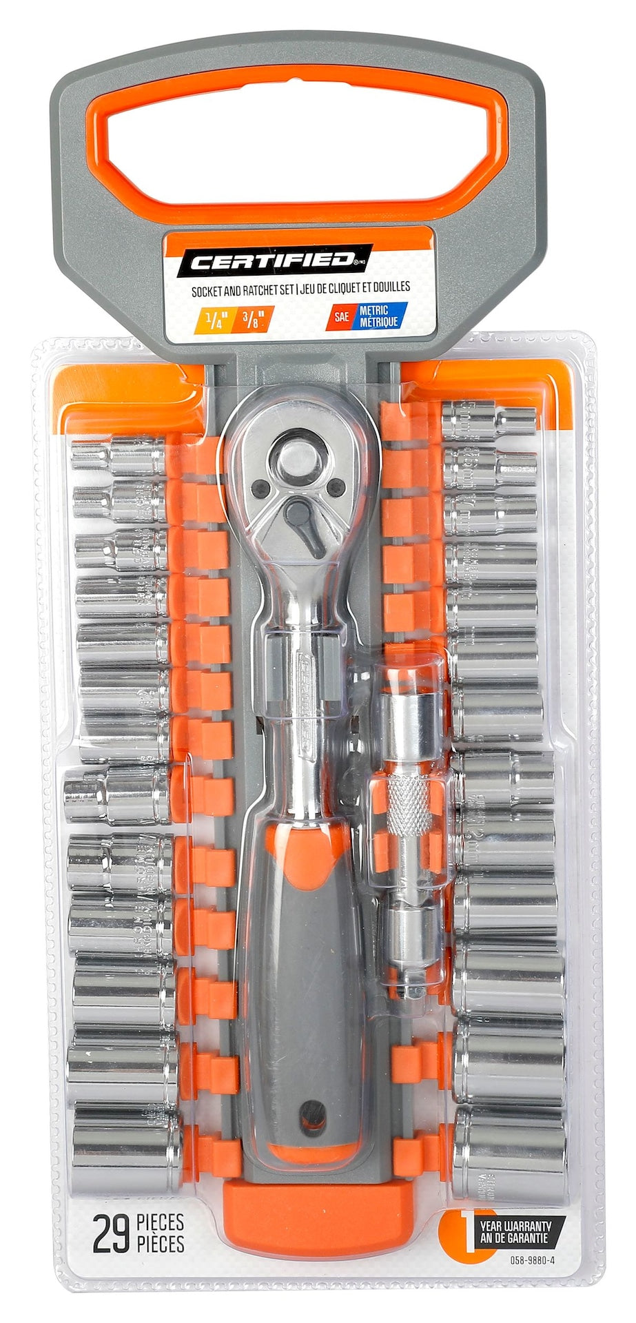 Socket and Ratchet Set, 29-pc