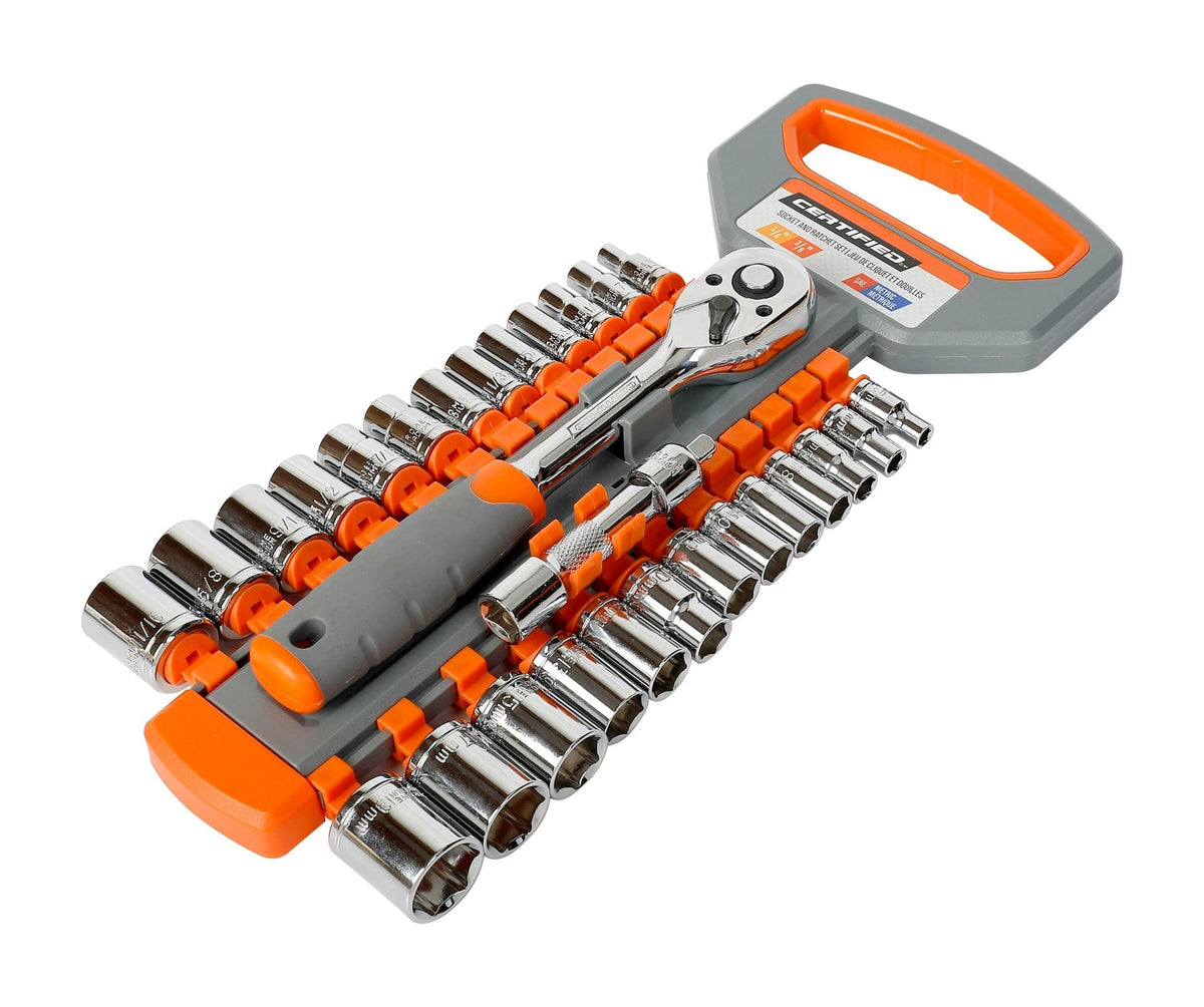 Socket and Ratchet Set, 29-pc