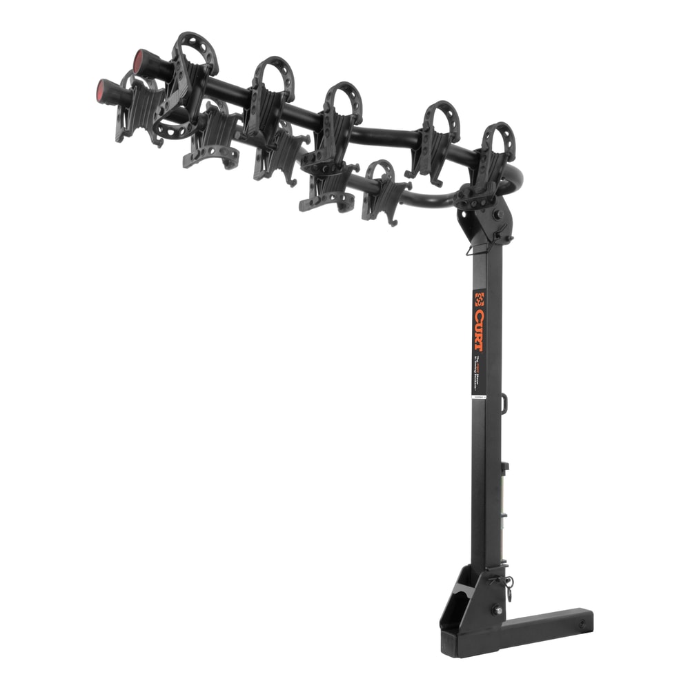 18065 Premium 5-Bike Two Arm Hitch Mount Bike Rack, Fits 2-in Receiver, Black