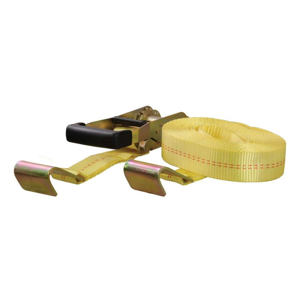 83048 27-ft Yellow Cargo Strap with Flat Hooks (3,333-lb)