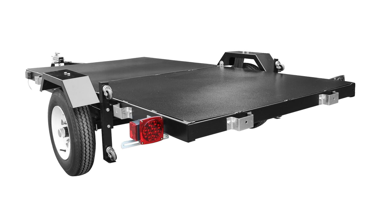 4x8-ft Single-Axle Folding Utility Trailer with 2-in Ball Coupler