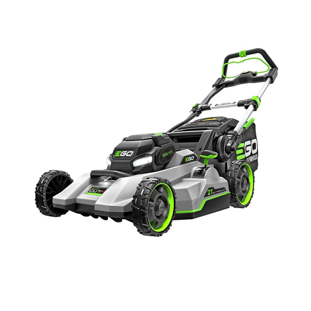 56V Brushless Cordless 21-in Self-Propelled Lawn Mower, Includes (1) 10Ah Battery and (1) 700W Turbo Charger, LM2156SP