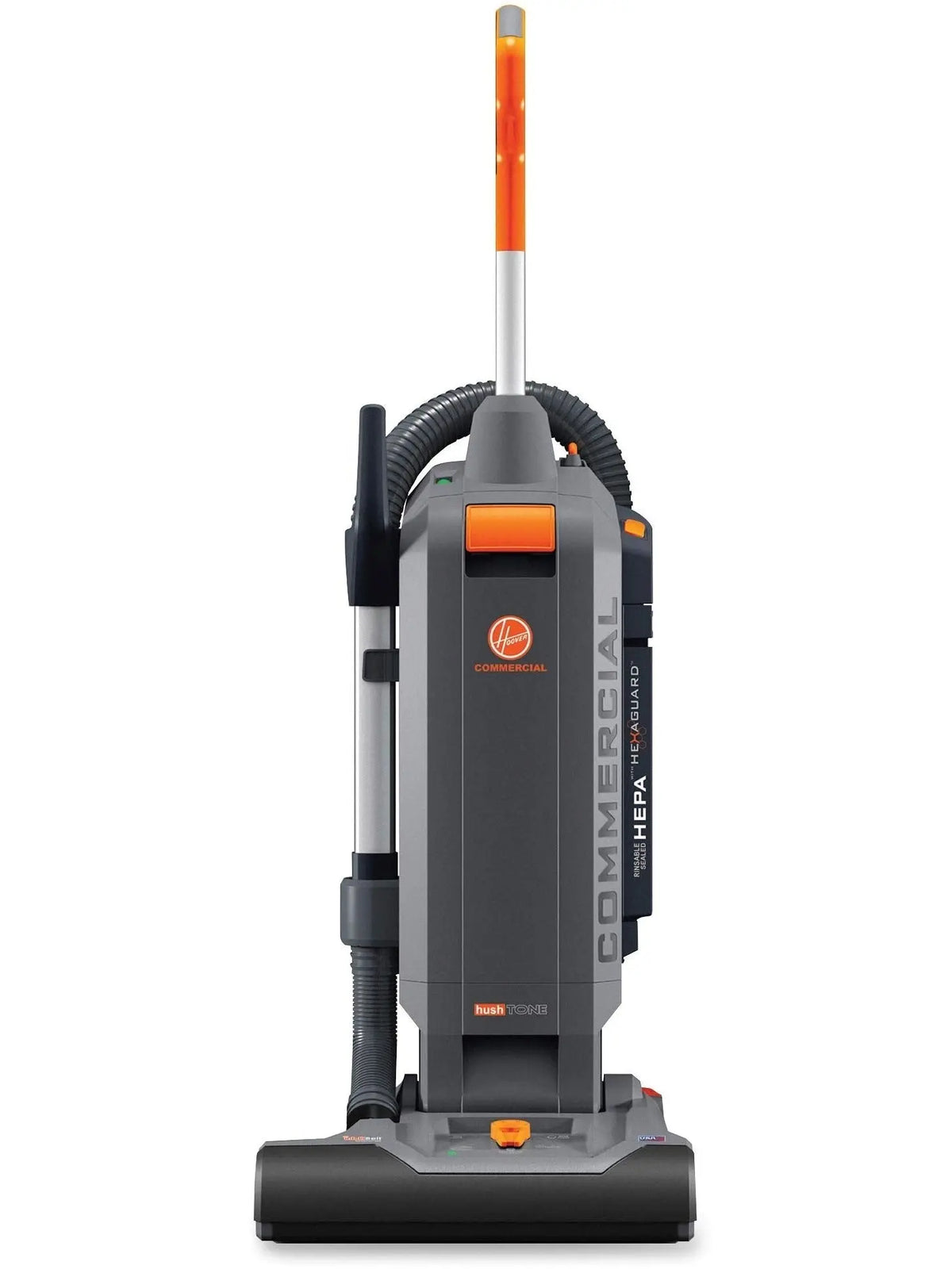 Commercial HushTone Upright Vacuum Cleaner, 15 inches with Intellibelt, For Carpet and Hard Floors, CH54115, Gray