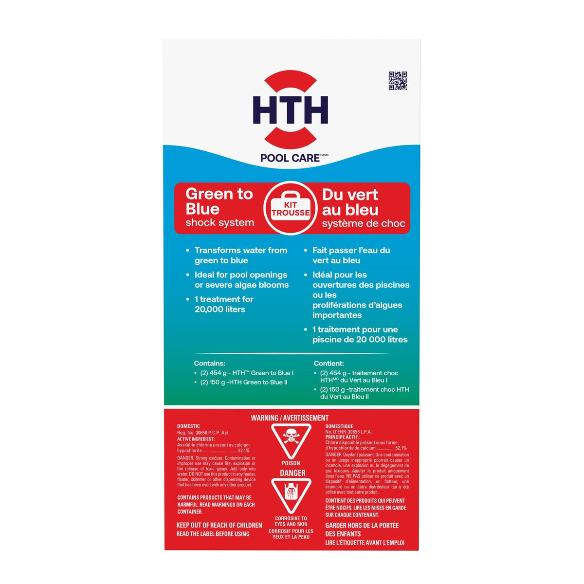 Green to Blue Pool Shock System for Swimming Pools
