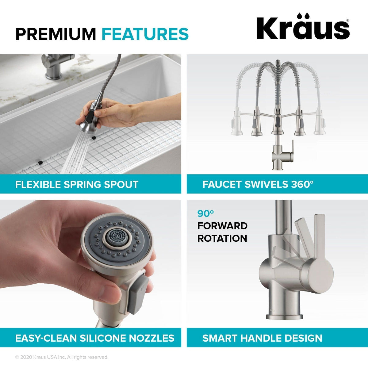 Britt Commercial Style Pull-Down Single Handle Kitchen Faucet, Matte Black