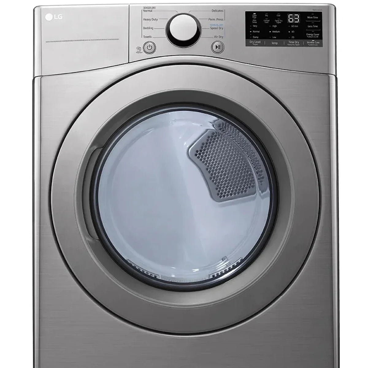 LG 7.4 cu ft. Graphite Steel Electric Ultra Large Capacity Dryer with SmartDiagnosis