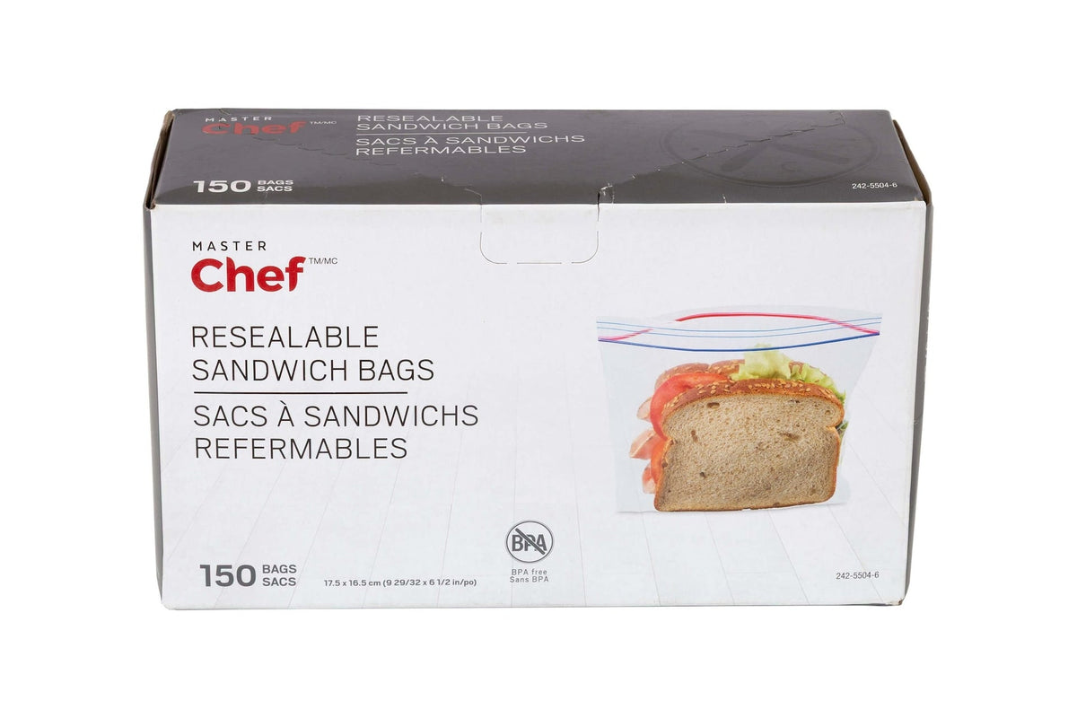 Double Seal Sandwich Bag, 150-pk
