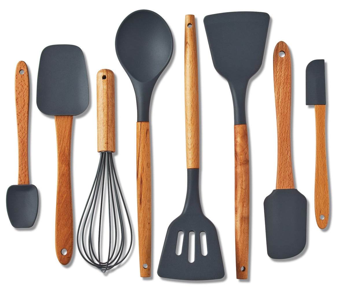 Heat-Resistant Beechwood Cookware Set, 8-pc