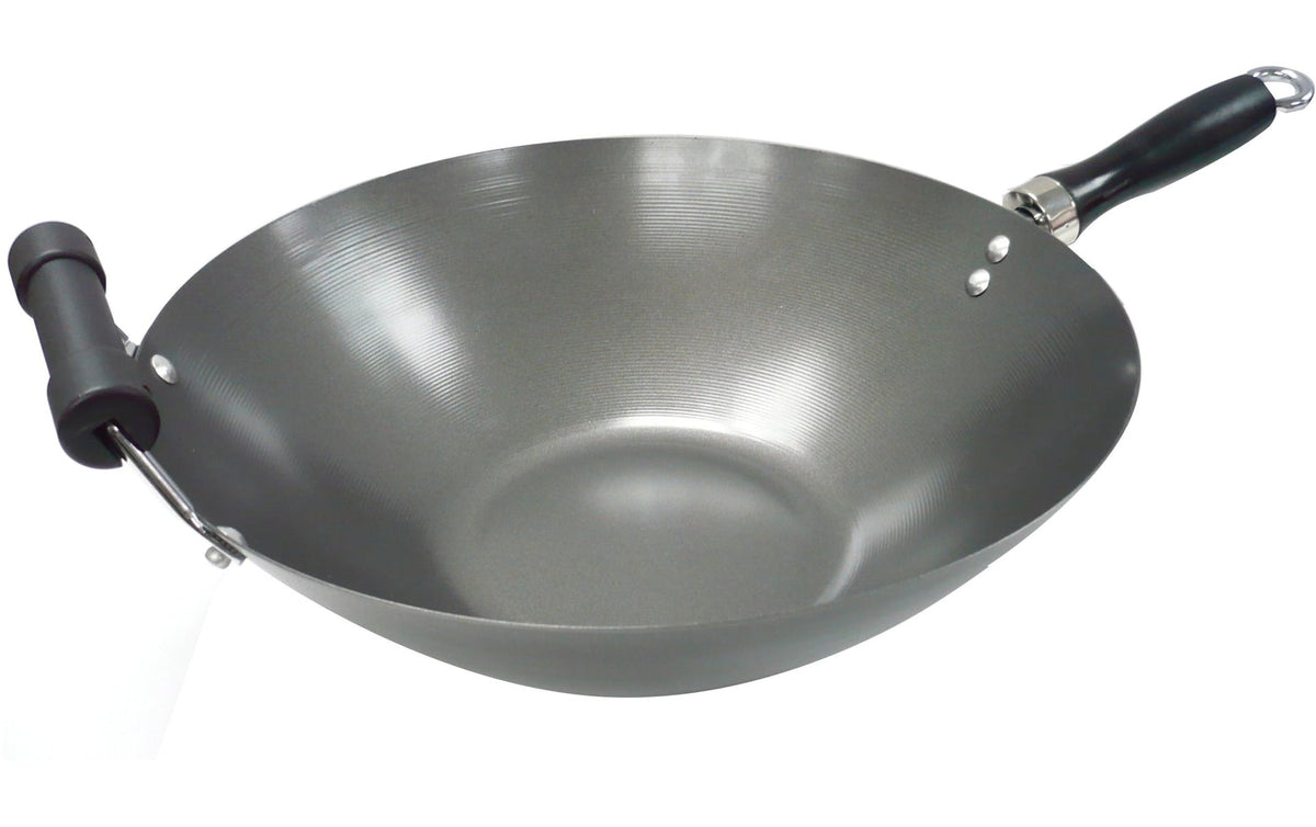 Wok Stir Fry Pan, Black, 35.5cm