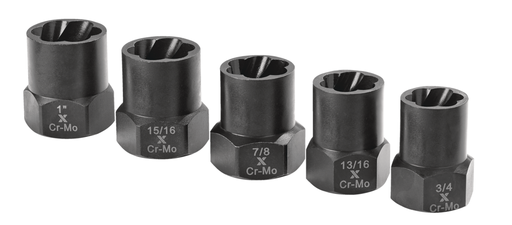 1/2-in Drive Impact Bolt & Nut Remover Set, 5-pc