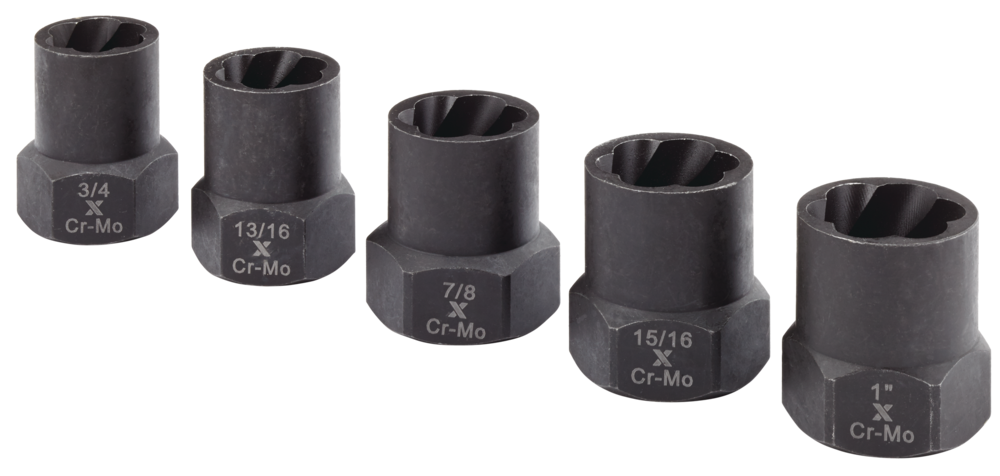 1/2-in Drive Impact Bolt & Nut Remover Set, 5-pc
