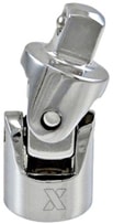 1/2-in Drive Universal Joint Socket, CRV, Nickel-Chrome Plating