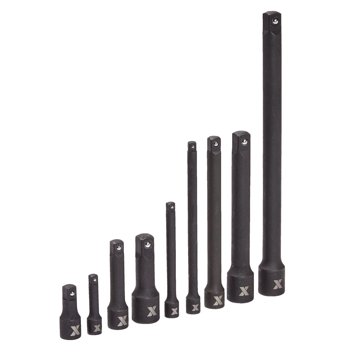 Impact Extension Bar Set, 9-pc, SAE/Metric, CRMO