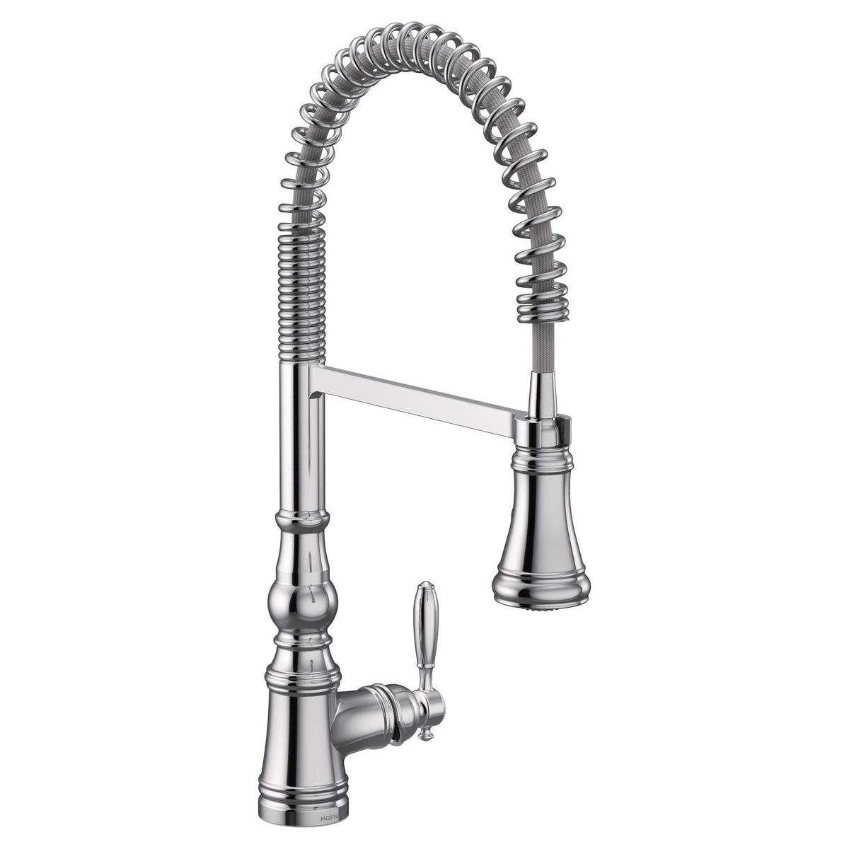 Weymouth Single Handle Pull Down Sprayer Kitchen Faucet with Power Clean, Chrome