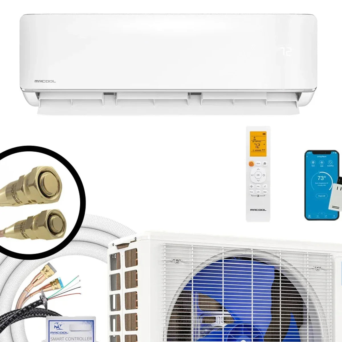 MRCOOL Mini-Split Air Conditioner with Heat pump and Wifi Connectivity