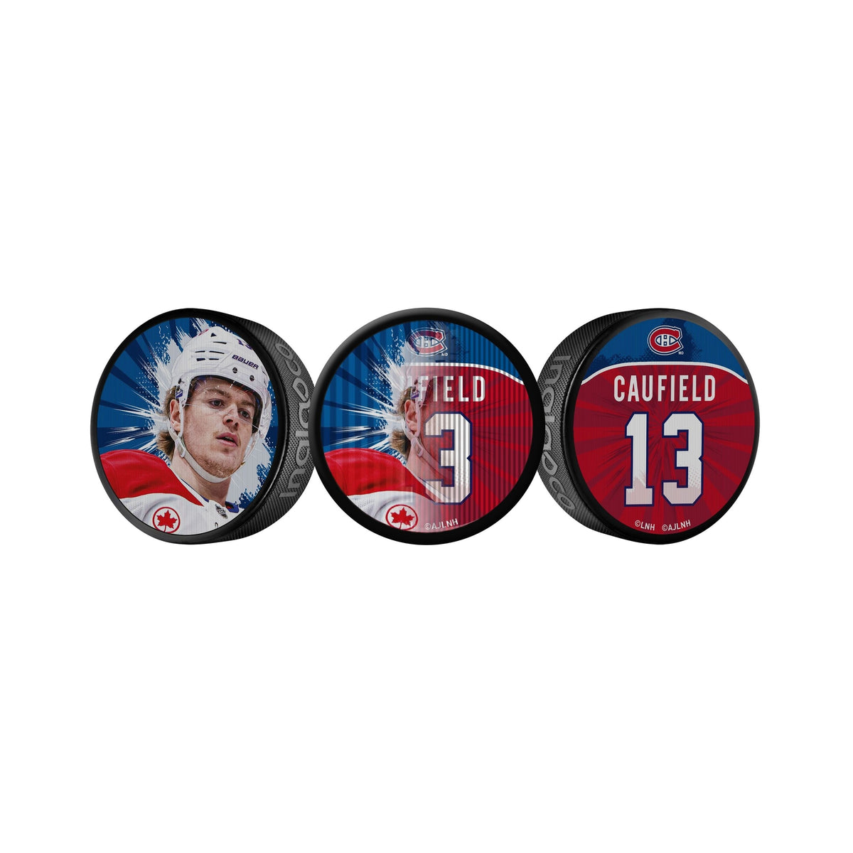 Cole Caufield Dual-Image Lenticular Hockey Puck, 6-oz