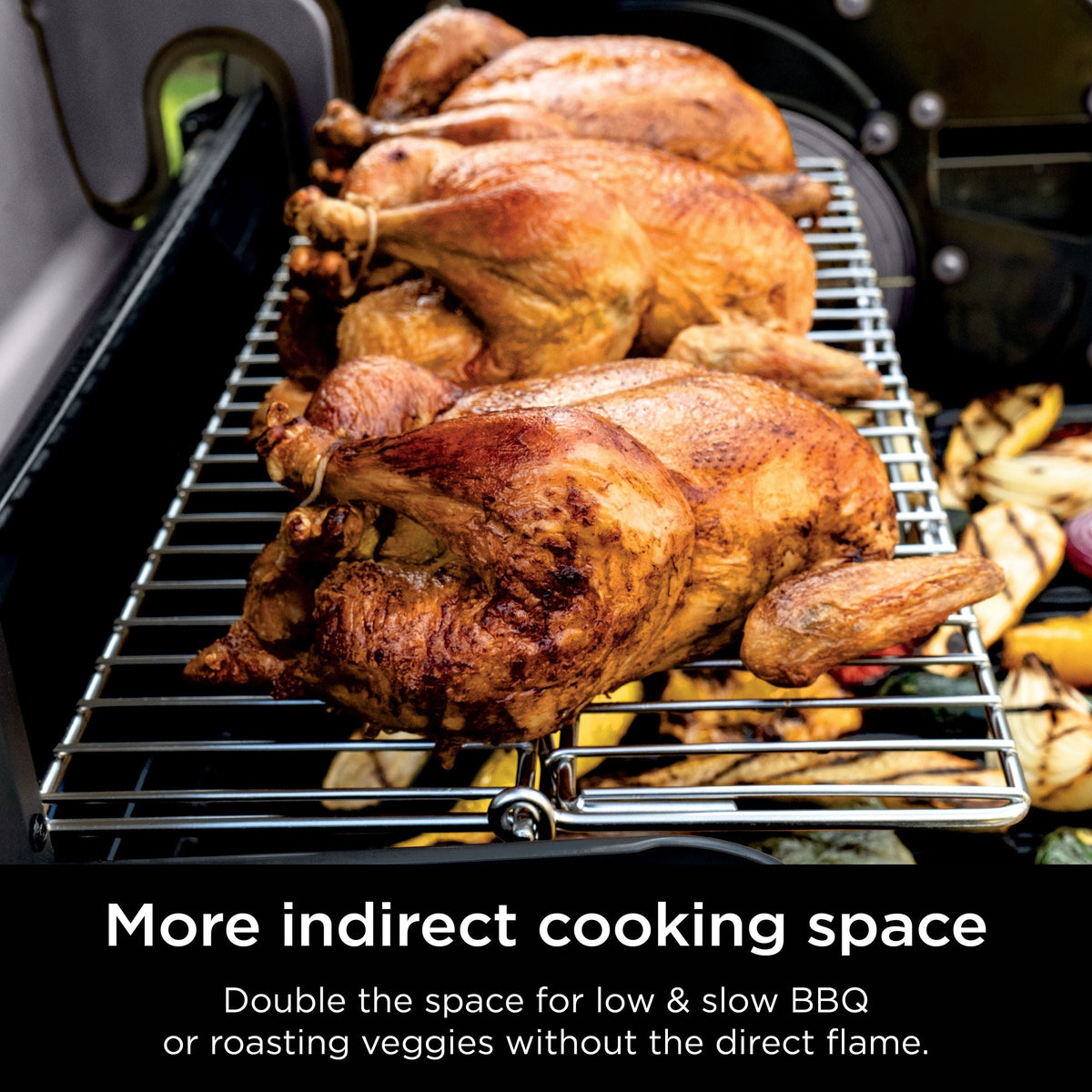 FlexFlame Upgrades Expandable Stainless Steel Roast & Smoke Rack