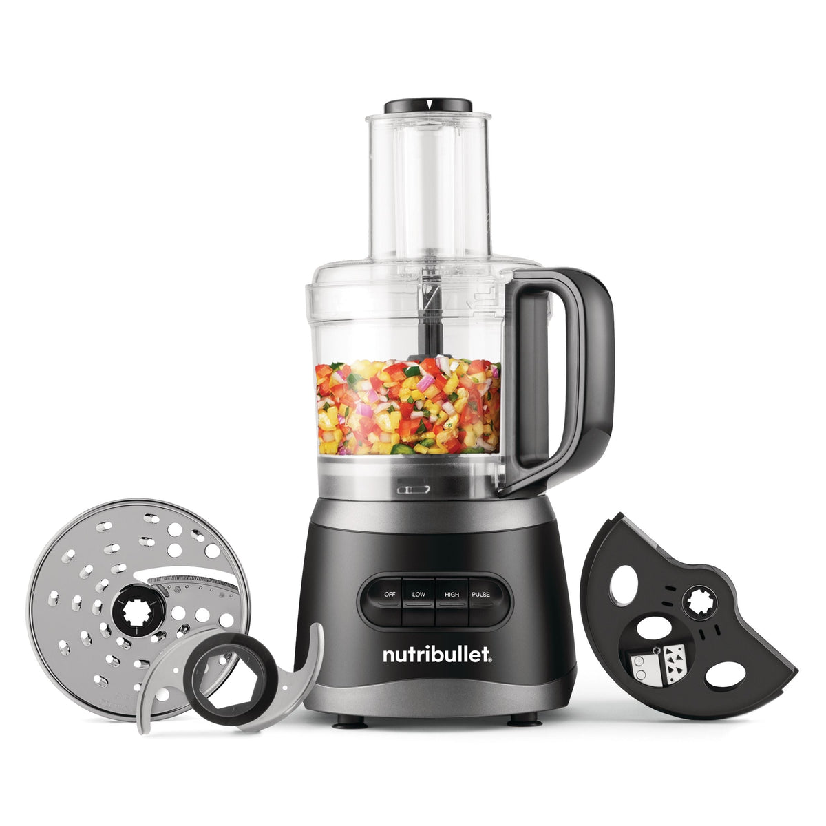 Full-Sized Meal Prep Food Processor with Accessories, 7-Cup