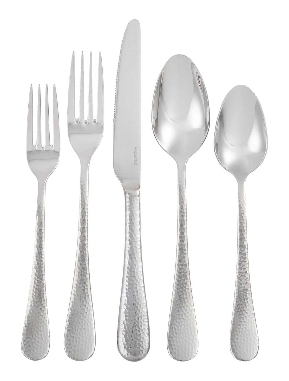 Hammered Flatware Set, Serves 4, 20-pc