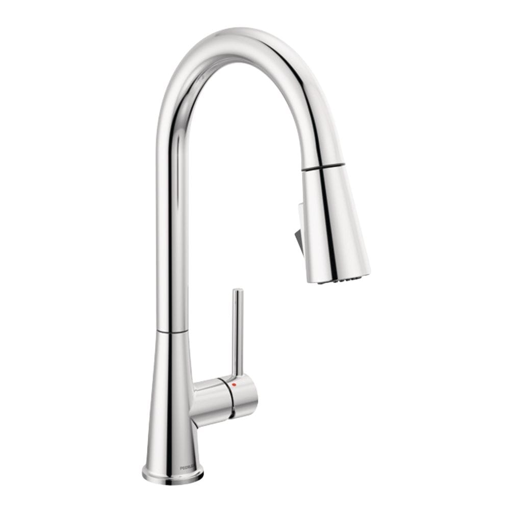 Precept Single Lever Pull Down Kitchen Faucet with POWERinse, Chrome