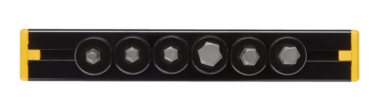 Professional Grade Black Chrome Hex Bit Socket Set, Metric, 6-pc