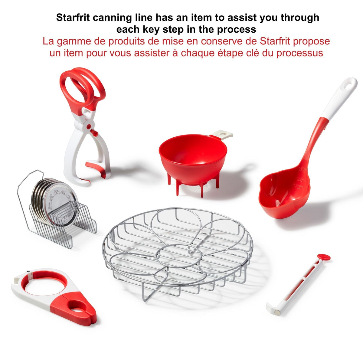 Half Pint Dishwasher Safe Canning Ladle, Red
