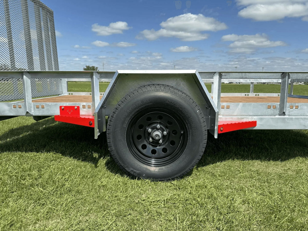 77-in x 12-ft Utility Trailer With Gate, Silver