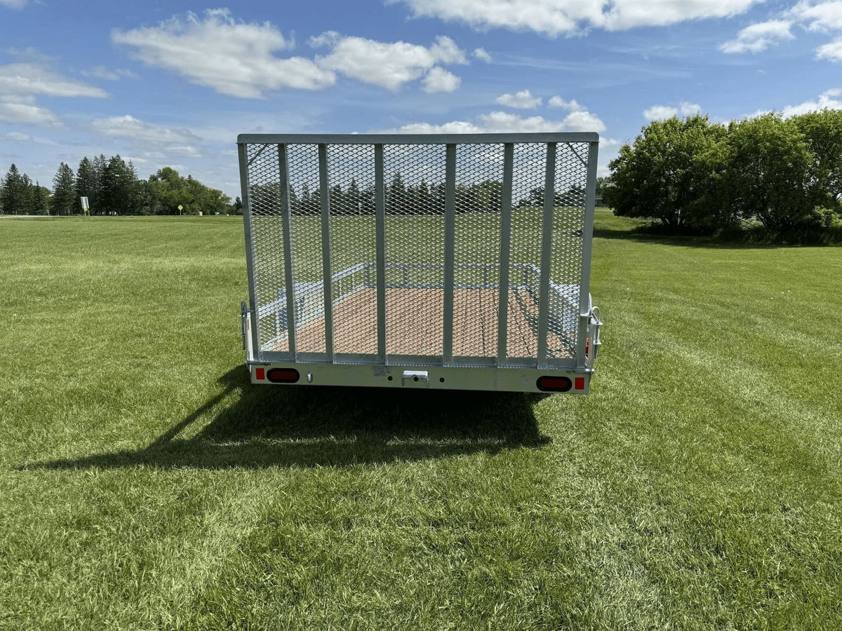 77-in x 12-ft Utility Trailer With Gate, Silver