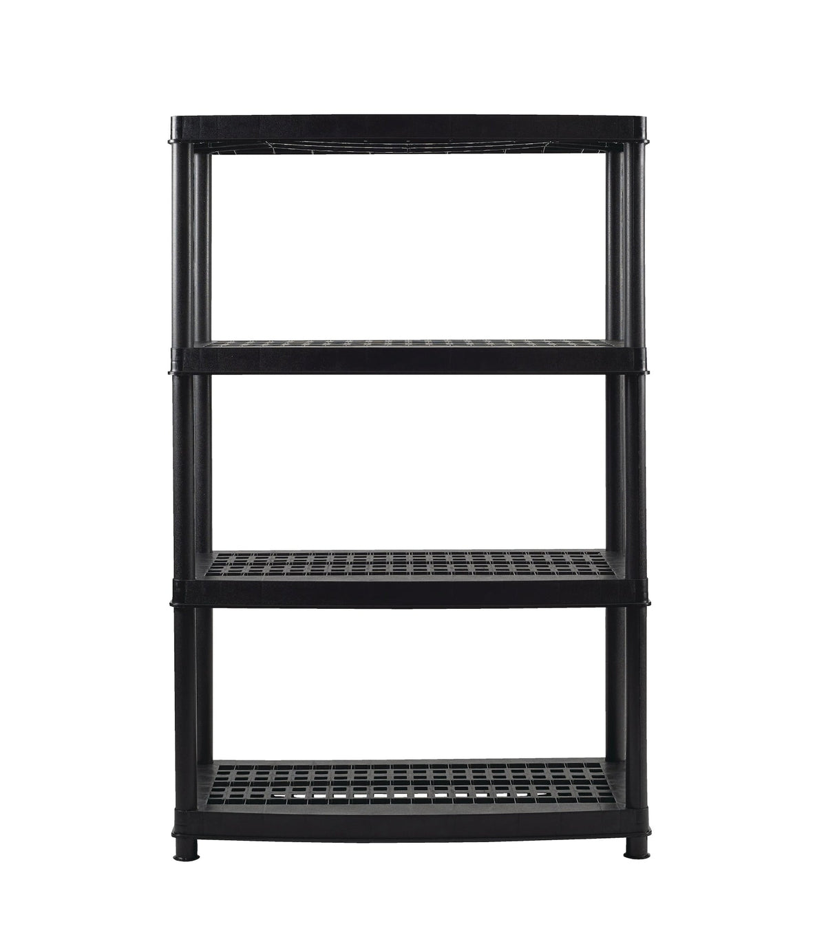 4-Shelf Resin/Plastic Storage Rack/Shelving Unit, 36 x 18 x 54-in