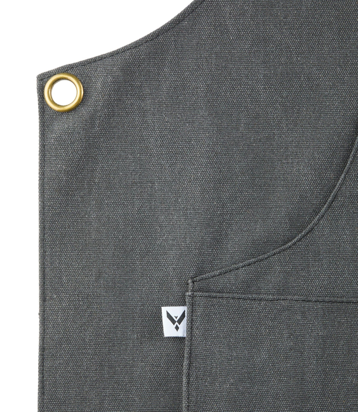 Adjustable Canvas & Leather BBQ Grilling Apron with Pockets, Grey