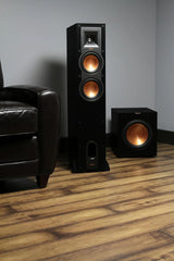 R-12SW Powerful Deep Bass Front Firing 12" Copper-Spun Driver 400W Digital Power Subwoofer 14" X 18.5" X 16"