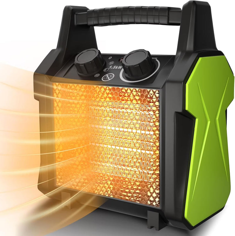 WarmHaven Outdoor Heater for Patio, Electric Space heater with Overheat Protection, 1500W Fast Heat PTC Ceramic Portable Garage Heater for... B7421