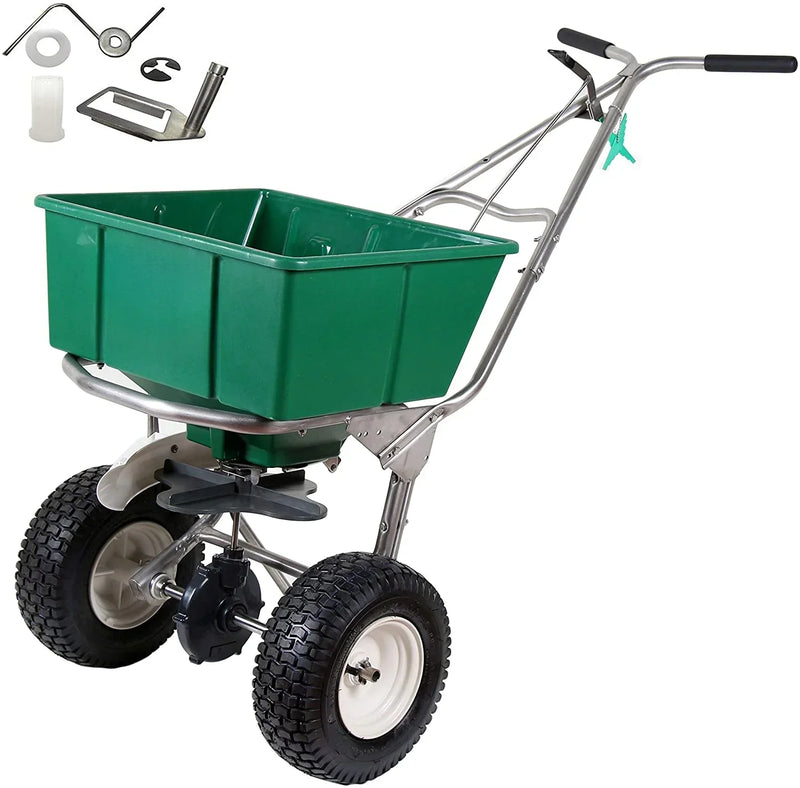 High Wheel Walk-Behind Fertilizer Spreader with Agitator Repair Kit (Bundle, 2 Items) M2839