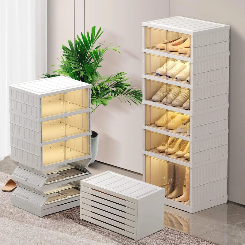 9-Tier LARGE Stackable Plastic Shoe Rack T343
