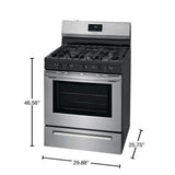 30 in. 5 Burner Freestanding Gas Range in Stainless Steel FCRG3052AS