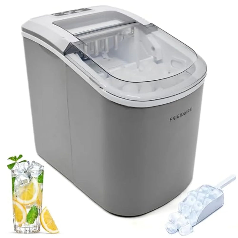 Compact desktop ice machine, capable of producing 26 pounds of ice per day, black color Z9858