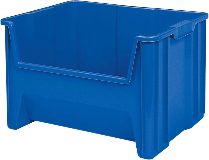 Akro-Mils 13017 Stack-N-Store Heavy Duty Stackable Open Front Plastic Storage Container Bin, (15-Inch x 20-Inch x 12-1/2-Inch), Gray, (3-Pack) S2295