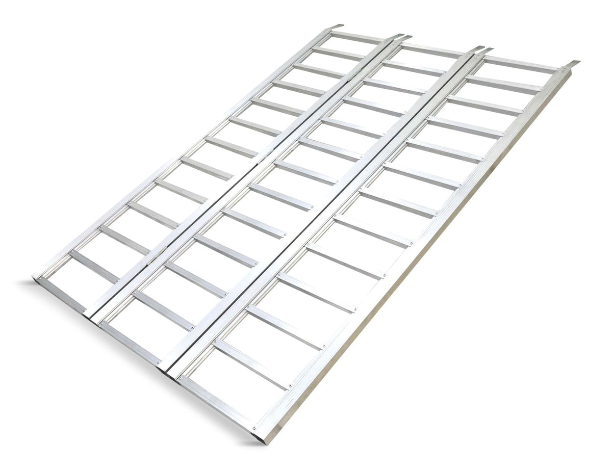 Aluminum Tri-Panel Loading Ramp with Adjustable Straps, 77 x 50-in, 1500-lb