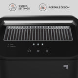 Sharper Image True HEPA Air Purifier, Covers up to 125 Sq. feet 3 Speed Settings, Black