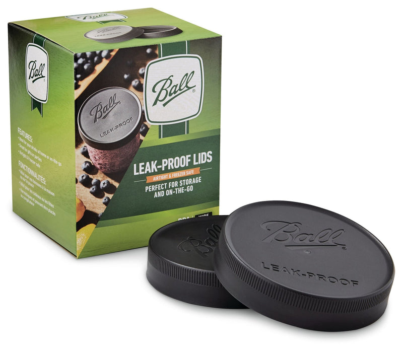 Wide Mouth Plastic Leakproof Storage Lids for Mason Jars, 6-pk I9123