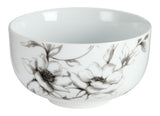 Wild Rose All Purpose Bowl, 1-pc, White, Dishwasher & Microwave Safe